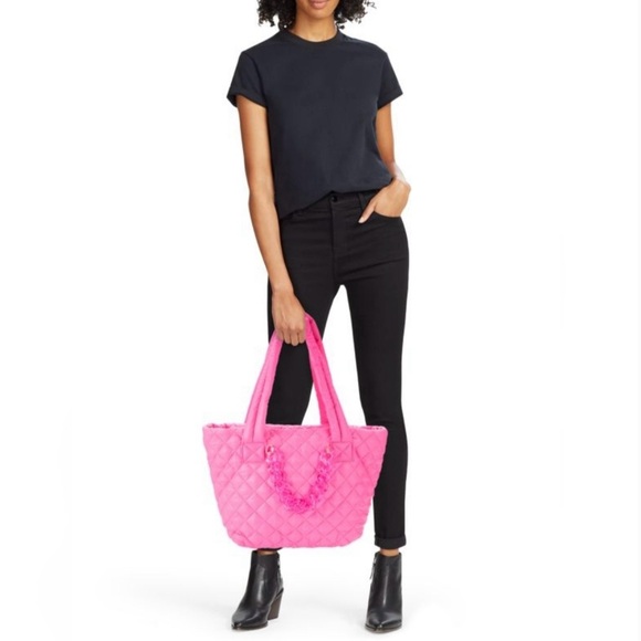 Mz Wallace Metro Delux Inspired Jill & Ally tote Hot Pink NWT - Picture 3 of 10